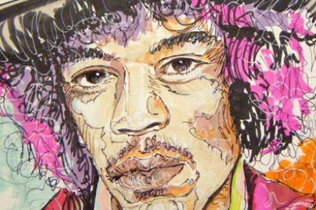 Jimi Hendrix | orange