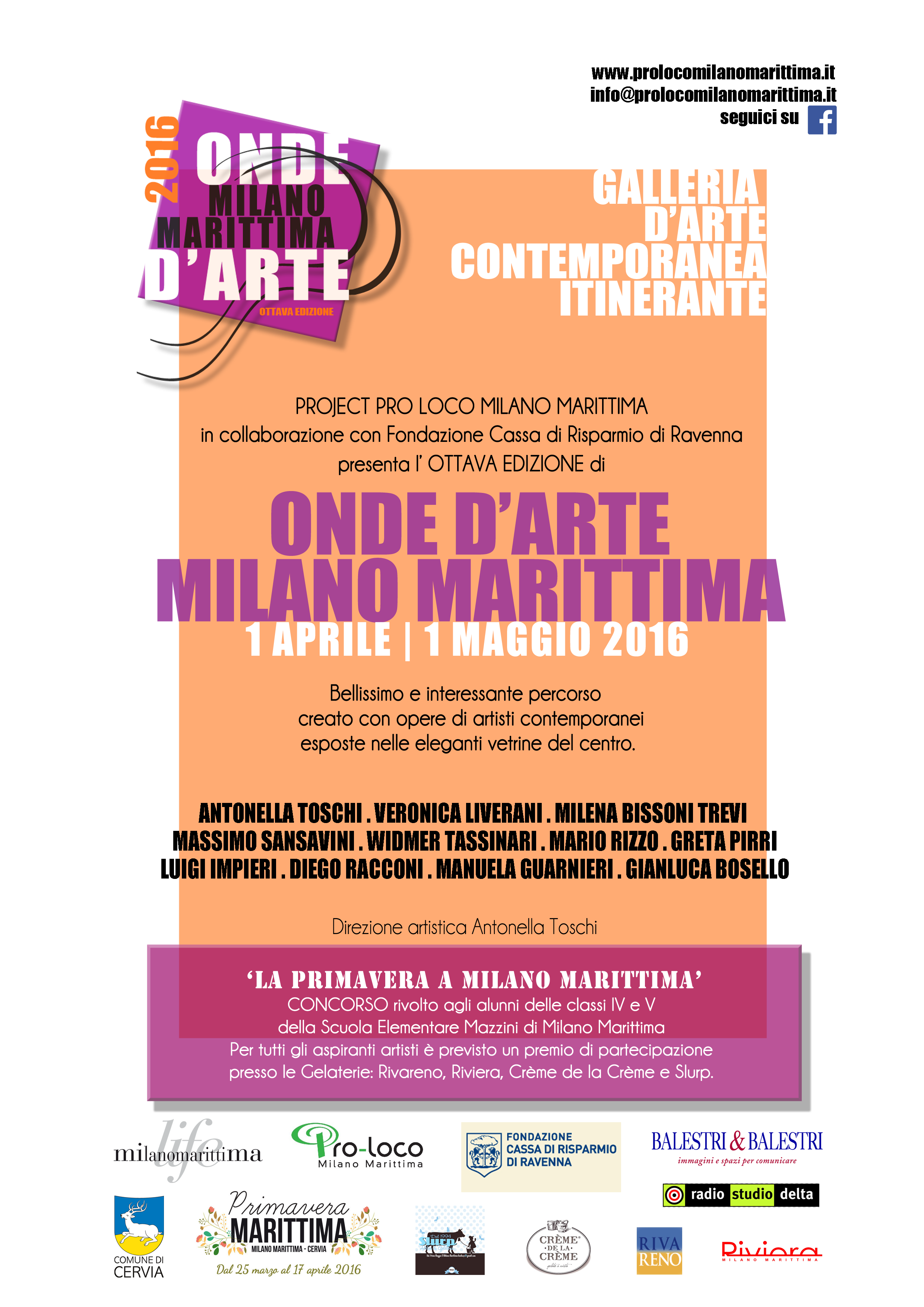Onde d'Arte 2016 Milano Marittima | 1 aprile - 1 maggio 2016