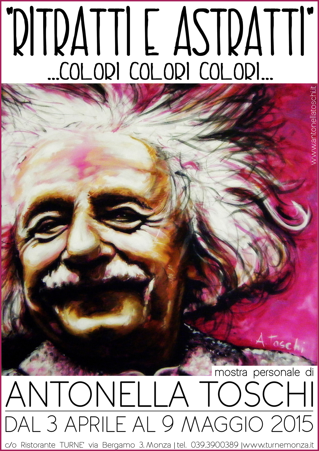 Mostra personale 'Ritratti e Astratti' Turne' Monza dal 3 aprile 2015