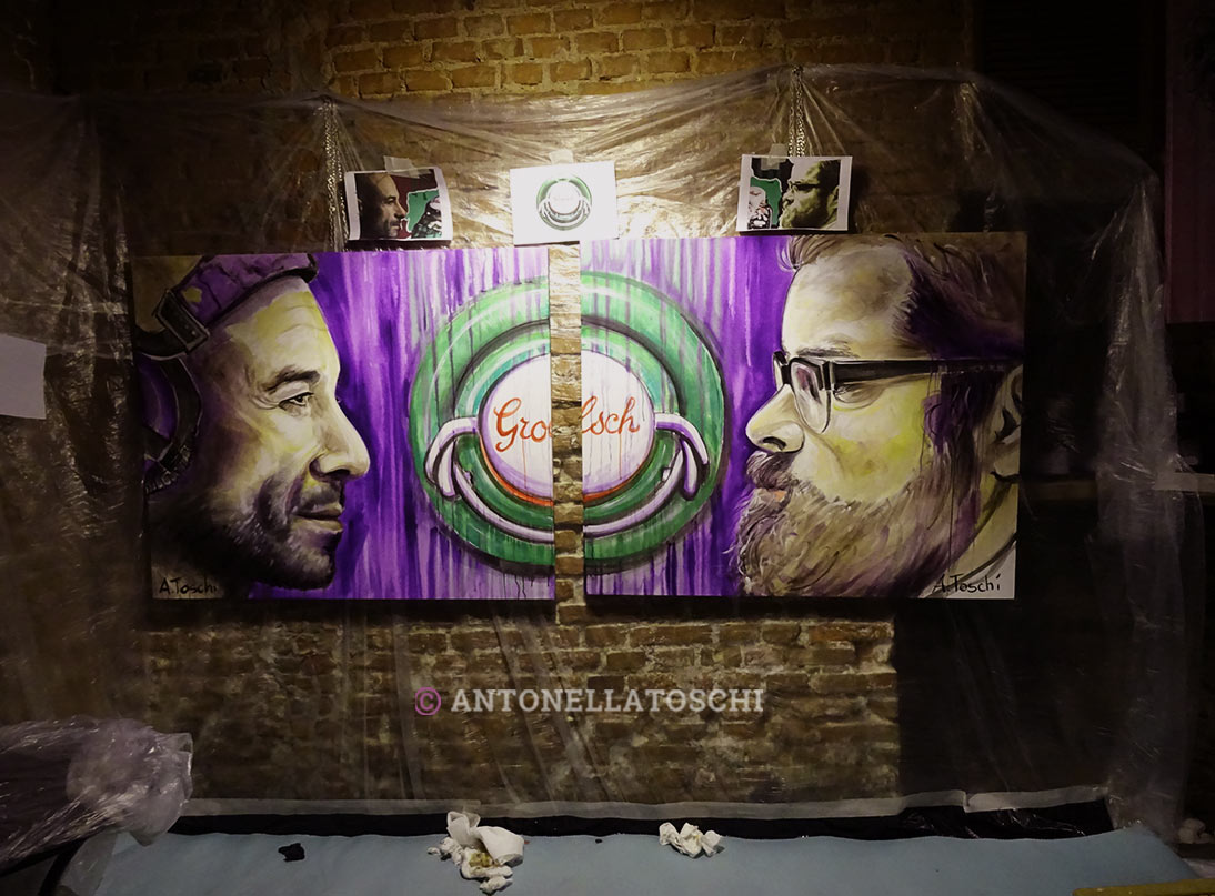 Live painting | Party GROLSH allo SPOON Milano | 5 dicembre 2017