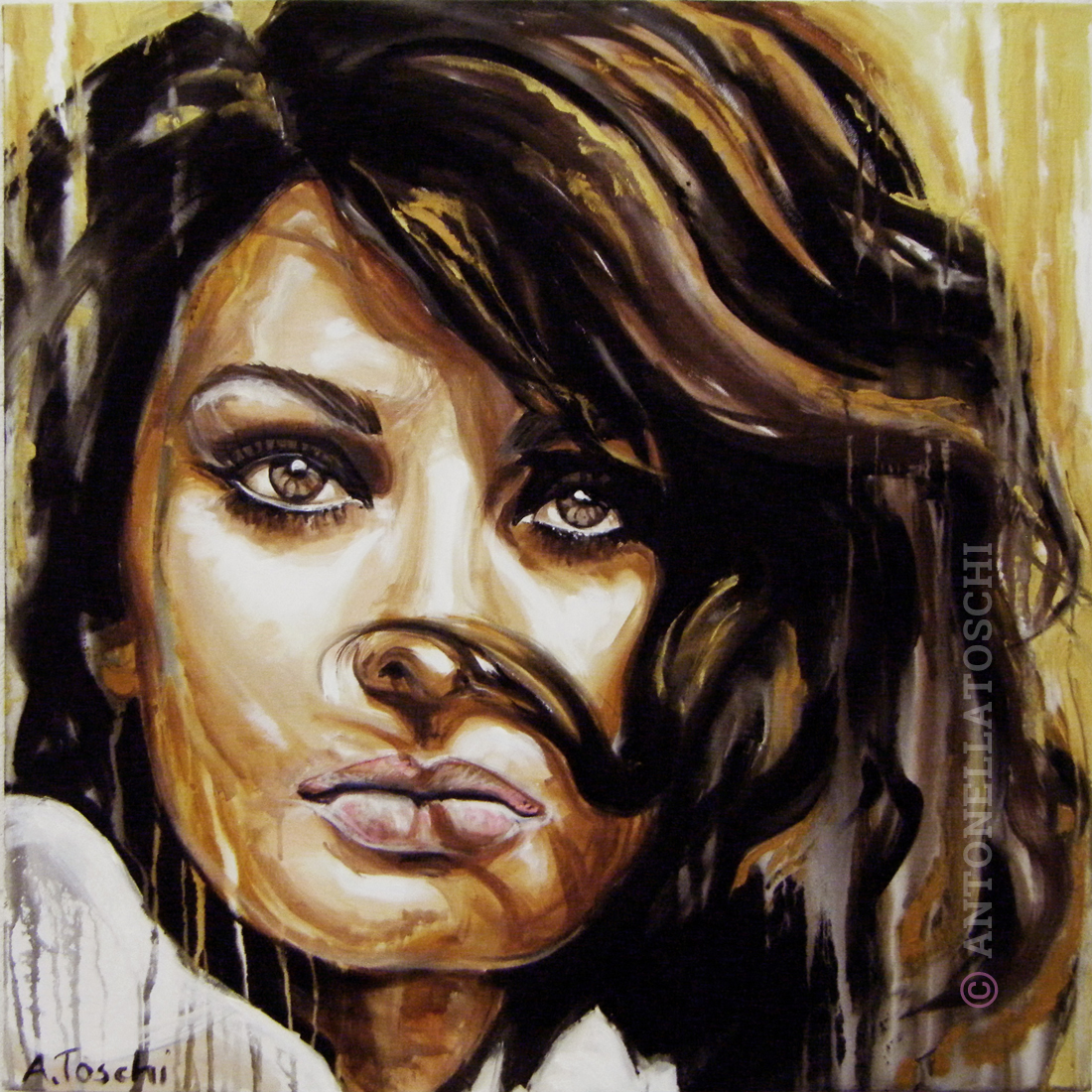 Melbourne - Dipinto di Sophia Loren venduto in Asta benefica 